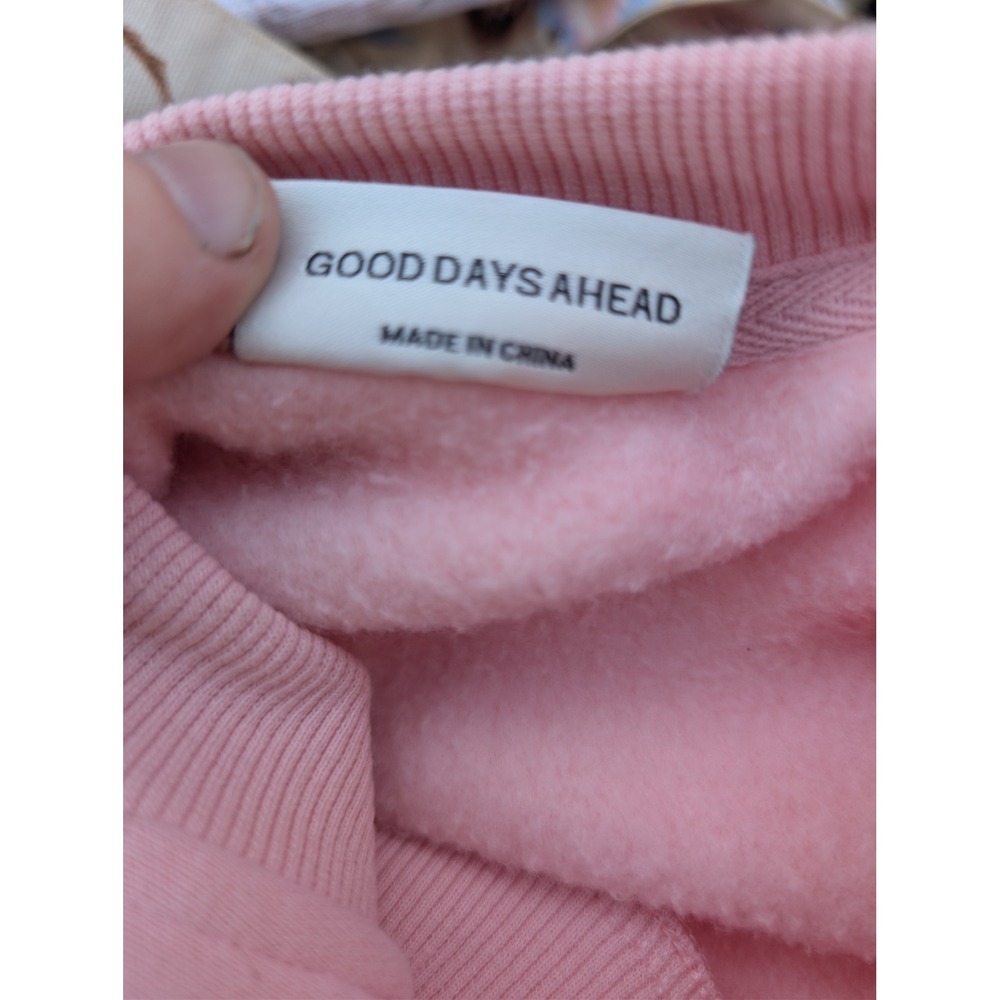 COMFRT Pastel Crew Collection Oversized Sweatshirt Womens S Pink Cotton Blend - Picture 3 of 8